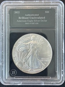 lot 77 image: 2022 Silver Eagle Brilliant Uncirculated