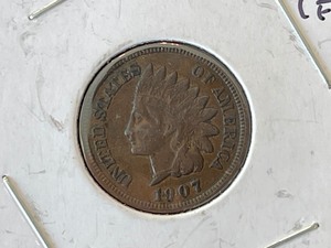 lot 91 image: 1907 Indian Head Cent