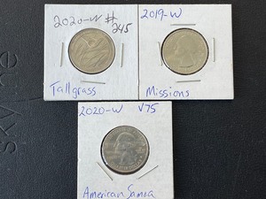 lot 94 image: 2019-W and 2020-W Washington Quarters