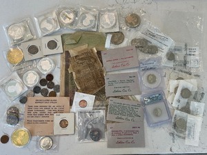 lot 101 image: Assorted Coins, Tokens, and Medallions
