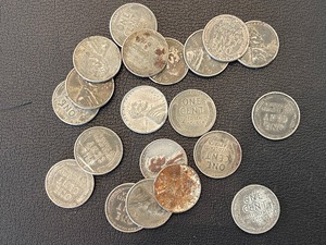 lot 105 image: 1943 Steel Lincoln Wheat Cents