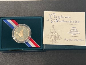 lot 111 image: 1995-S Civil War Half Dollar