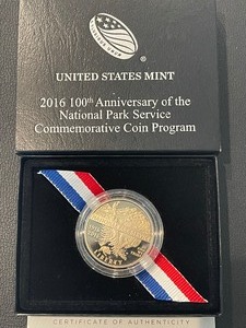 lot 114 image: 2016-S 100th Anniversary of the National Parks Service Half Dollar Proof