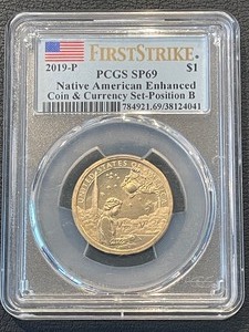 lot 132 image: 2019-P Native American PCGS SP69 First Strike