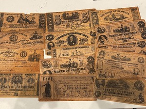 lot 147 image: Vintage Replica State Banknotes