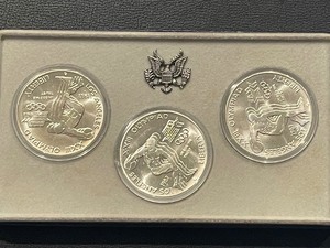 lot 155 image: 1983 Olympic Silver Dollar Set
