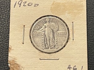 lot 167 image: 1920-D Standing Liberty Quarter