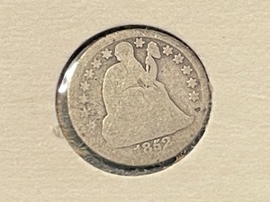 lot 172 image: 1852 Liberty Seated Dime