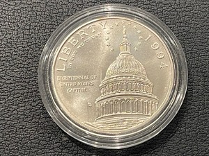 lot 176 image: 1994-D Capitol Silver Dollar 68,352 Minted