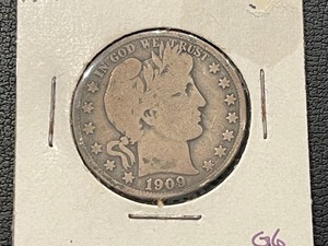 lot 177 image: 1909-O Barber Half Dollar