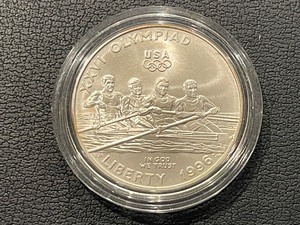 lot 181 image: 1996-D Rowing Silver Dollar Only 16,693 Minted