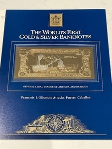 lot 184 image: Gold and Silver Banknote
