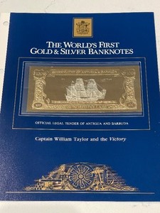 lot 187 image: Gold and Silver Banknote
