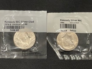lot 195 image: Kennedy Half Dollars