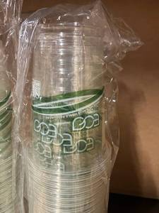 lot 49 image: Clear Cold Compostable Cups