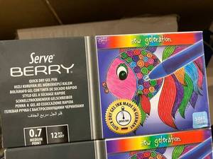 lot 52 image: Quick Dry Gel Pens