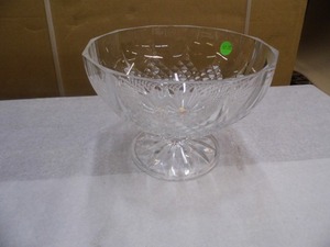 Crystal Glass Footed Bowl