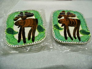 Vintage Christmas Platters