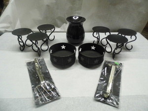 Wrought Iron Candle Holders