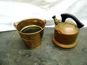 Copper Kettle and Pail