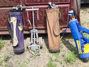 lot 29 image: Golf Clubs, Bags, Bag Carts