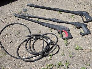 lot 84 image: Pressure Washer Wands and Hose - Untested