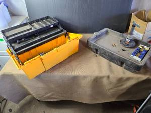 lot 113 image: Snow Plow Skid, Tool Box, Oil Pan