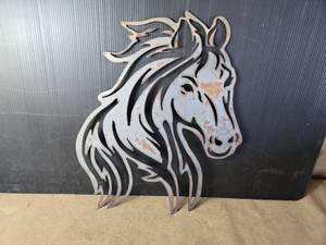 lot 132 image: Metal CNC Horse Cut Out