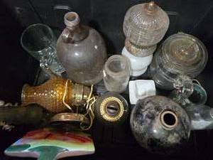 lot 166 image: Oil Lamps, Pyrex Coffee Maker and More