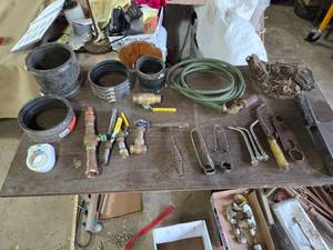 lot 224 image: Rubber Pipe Connectors, Torch Heads, Tools, Instagas Torch and More