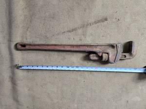 lot 238 image: Vintage Ridgid Pipe Wrench