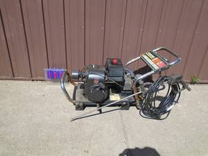 Karcher 3200 psi pressure washer with wand & hose. Consignor tested & works. Hose may leak. As shown.