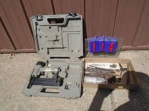 Porter Cable air nailer & drill bits. As shown.