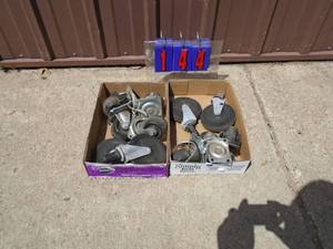 Qty of 2 flats of casters. As shown.