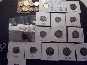 Set Of Lincoln Wheats Slabbed And Mint State Newer Dates