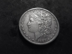 1881 S Morgan Silver Dollar