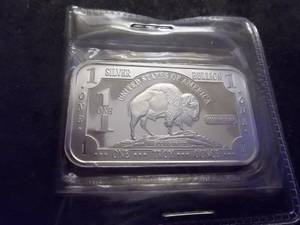 1 Oz. Silver Bullion Bar .999 Fine