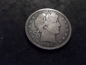 1908 Barber Half Dollar
