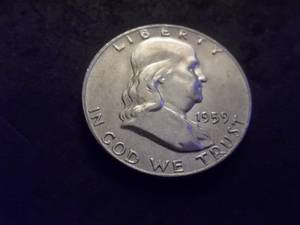 1959 D Franklin Half Dollar