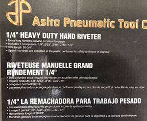 Astro Pneumatic Tool Company 14 HEAVY DUTY HAND RIVETER