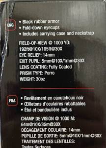 tasco 10-30x50 New open box