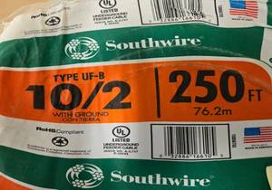 Southwire type UF-B 102 with ground 250ft. NEW IN THE PACKAGE
