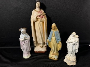 lot 60 image: Four Religious Statues