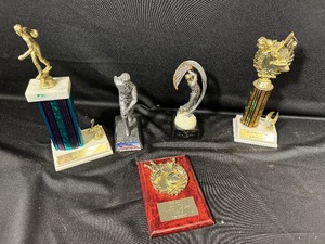 lot 116 image: Vintage Golf and Bowling Trophies