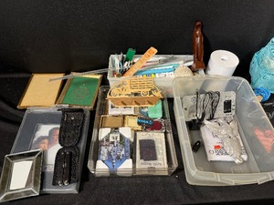 lot 122 image: Swiss Army Knife, Picture Frames, Art and Sewing Supplies and More