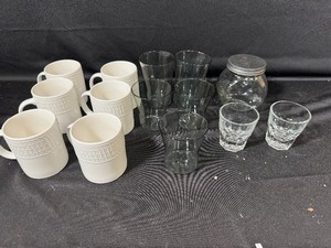 lot 123 image: Glass Cups, Mugs and More