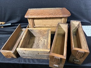 lot 78 image: Vintage Wood Shelves and Drawers