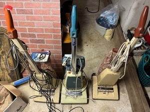 lot 88 image: Three Vintage Hoover Vacuums