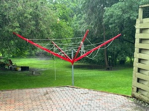 lot 181 image: Solar and Wind Powered Clothes Drier (Clothes Line)