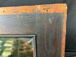 lot 155 image: Antique Beveled Rectangular Mirror